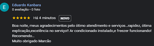 Depoimento de cliente Eduardo Kambara sobre instalação de ar condicionado Thermodinâmica Curitiba